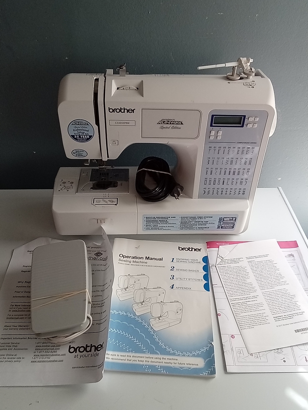 Brother Project Runway Limited Edition Sewing Machine with Gray Control Panel